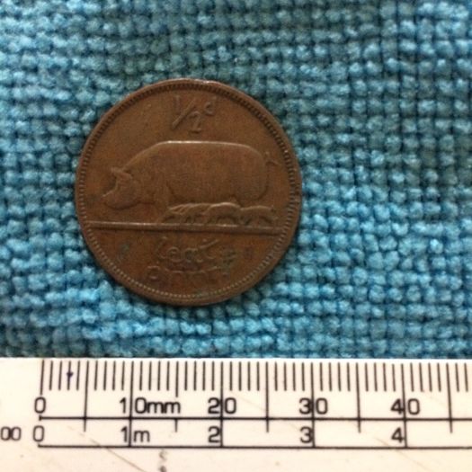 Irish half penny 1940