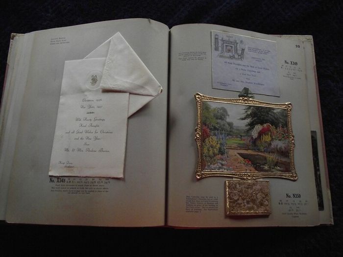 1936 Greeting card and Calendar sample book - The Royal Art Private Christmas Greeting Cards