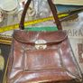 Antique Leather Satchel Genuine Cow Leather  Bag,. Postage Available or Collection Image 2