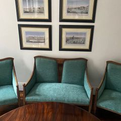 Restored Edwardian Sofa & 2 armchairs