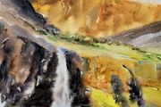 conner pass   waterfall watercolour