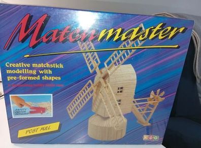 Vintage Match Master Post Mill Windmill Still Sealed 1996 Complete