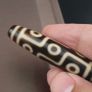 Antique 9 Eyes Himalayan Tibetan Agate Dzi Bead Amulet Pendant Image 2