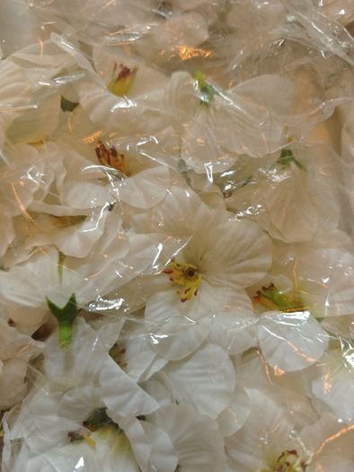 white flower bundle mixed fake artificial faux silk flowers