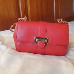 Aspinal of London Small Lottie Bag in RED