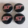 4 x Ford ST Centre Caps (Red) Free Post Image 2