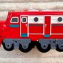 2010 Learning Curve Chuggington Remote Control Train No Remote NOT Working Red Train approx. 22 cm. Used Please see photos Image 3