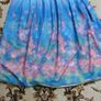 Ladies designer 3D skirt blue floral as new Image 2