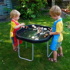 Original Tuff Tray Black with Removable Height-Adjustable Foldable Stand