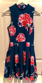 Superdry Floral Print Scuba Skater Dress