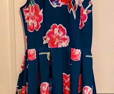 Superdry Floral Print Scuba Skater Dress