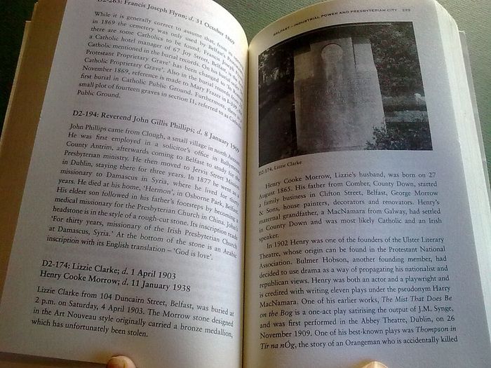 Belfast City Cemetery Ireland Irish local history Signed by writer