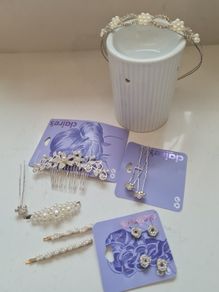 Communion Hair Accessories Ivory