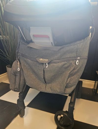 Doona All-Day Changing Bag & Matching Insulated Bottle Holder in Grey