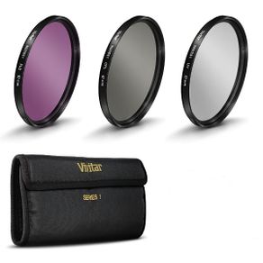 52 Mm Vivitar Lens Filter Kit Uv Cpl Fld