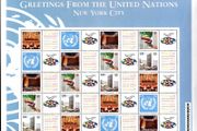 2003 United Nations (New York, US) Greetings Stamps Sheet Mint Never Hinged (MNH)