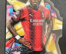 Rafael Leao 2023-24 Topps Crystal Premium Gold Star Die-Cut