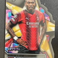 Rafael Leao 2023-24 Topps Crystal Premium Gold Star Die-Cut