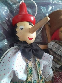 Puppets - Marionettes - Pinochio and Clown