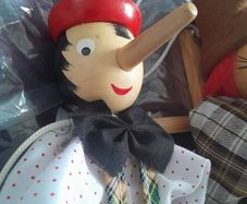 Puppets - Marionettes - Pinochio and Clown