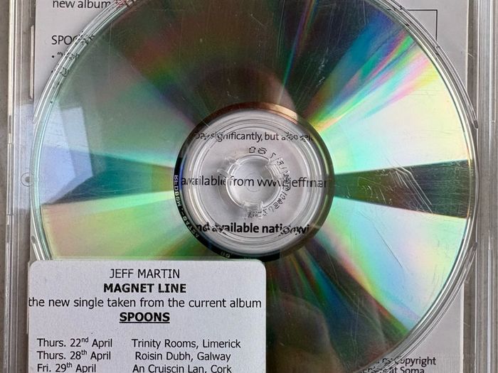 Jeff Martin - Magnet Line. Rare promo CD. Perfect condition.