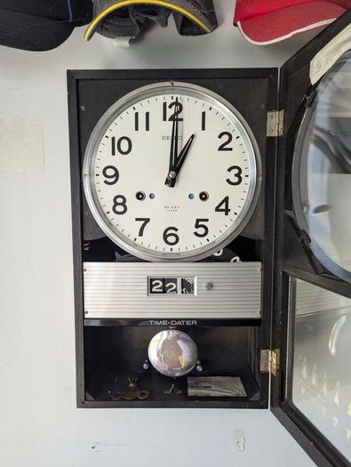 1960 Seiko Time-Dater thirty-day wall clock