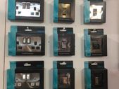 Satin Chrome, Antique Brass, Sockets and Switches