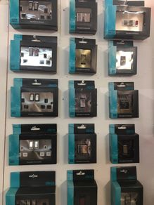 Satin Chrome, Antique Brass, Sockets and Switches