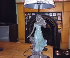 Art nouveau style lamp