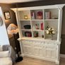 Solid Wood Antique Dresser/ Cabinet/ Bookshelves in Farrow and Ball Image 3