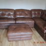 Quality leather Alexander & James sofa suite Image 4