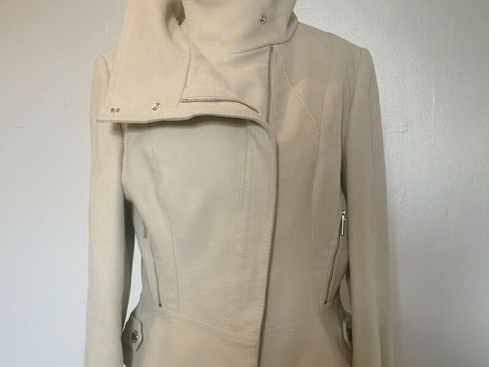 Karen Millen Beige Moleskin Biker Jacket