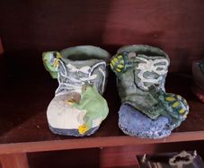 Garden boot planters