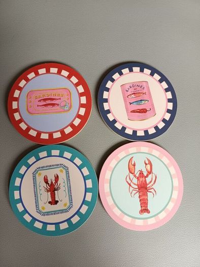 Coasters 4 Pack Brand New TK Maxx Treasure Reward