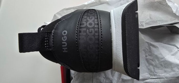HUGO BOSS Men's Icelin Runn Sneakers with Monograms, Size EU 45 , UK 11, US 12