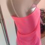 Neon pink tube transparent top size M UK10/12 EU38/40 Free post Image 3