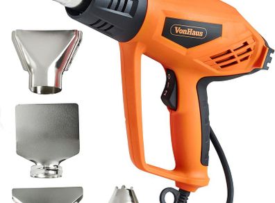 2000W Heat Gun Remove Paint, Varnish, Dissolve Adhesives, Shape Plastic Tubing & More  2 Heat Settings: 350C & 550C for DIY, Home Improvement & Restoration