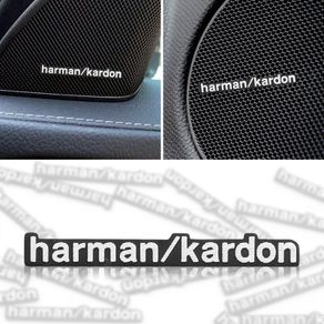 4Pcs Harman/kardon Car Audio Aluminium Sticker For BMW F30 G20 E46 E90 E92 F31 E91 Touring F32 F36 Coupe Accessories M3 X7 G07