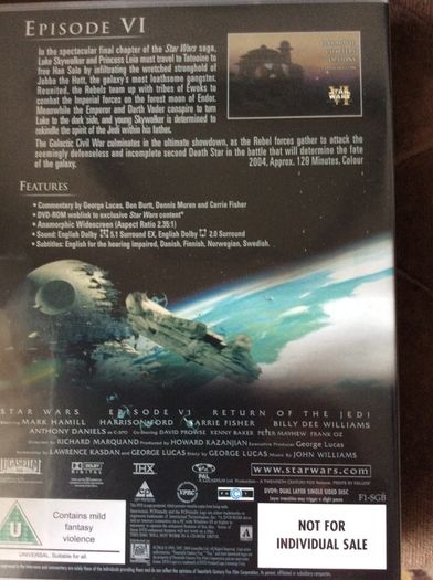 Star Wars Trilogy Four Disc DVD Set