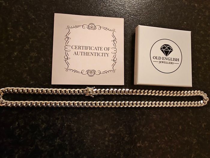 Sterling Silver Miami Cuban Curb  Chain