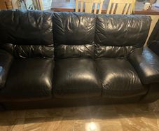 Italian leather three piece sweet for sale