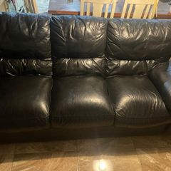 Italian leather three piece sweet for sale