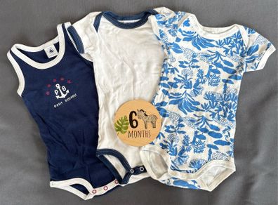 Petit Bateau bodysuits x3