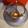 Round Ball Tealight / large Candle Candle Holder with gold metal holder Image 2