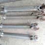 Rare 1859 Victorian Wrought Iron Roof Truss Rods  Salvaged from The Malt House, Dublin (Set of 6) Image 7