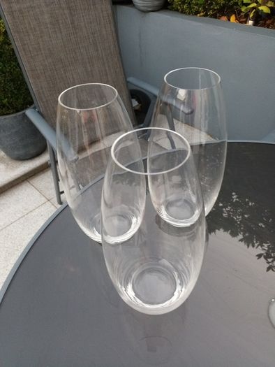 3 x glass vases Brand new 2 left