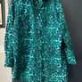 Ladies green leopard print shirt Image 2