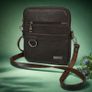 Handmade Leather Crossbody Sling Bag Genuine Leather Purse for Men & Women Image 2