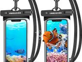 Waterproof Phone Case 2 Pack IPX8 Universal Waterproof Phone Pouch Dry Bag for iPhone 14 13 12 11 Pro Max XR X XS SE 2022 8 Plus Samsung S22 Ultra S21 S10 S9 Huawei P40 Mate 40 up to 7