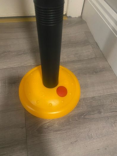 Portable basketball set